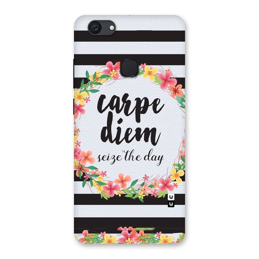 Floral Seize The Day Back Case for Vivo V7 Plus