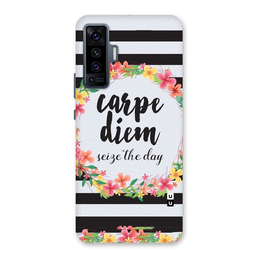 Floral Seize The Day Back Case for Vivo X50