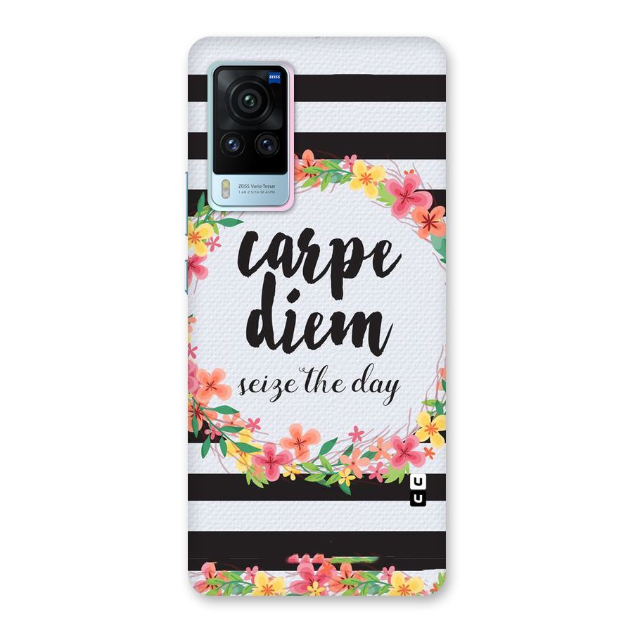 Floral Seize The Day Back Case for Vivo X60 Pro