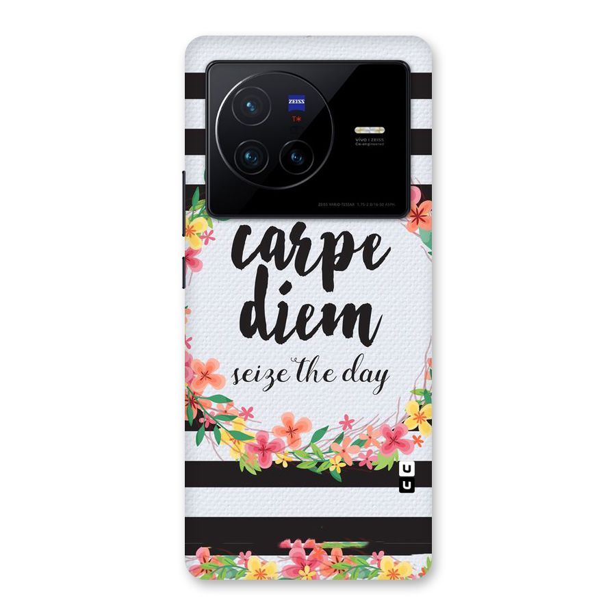 Floral Seize The Day Back Case for Vivo X80