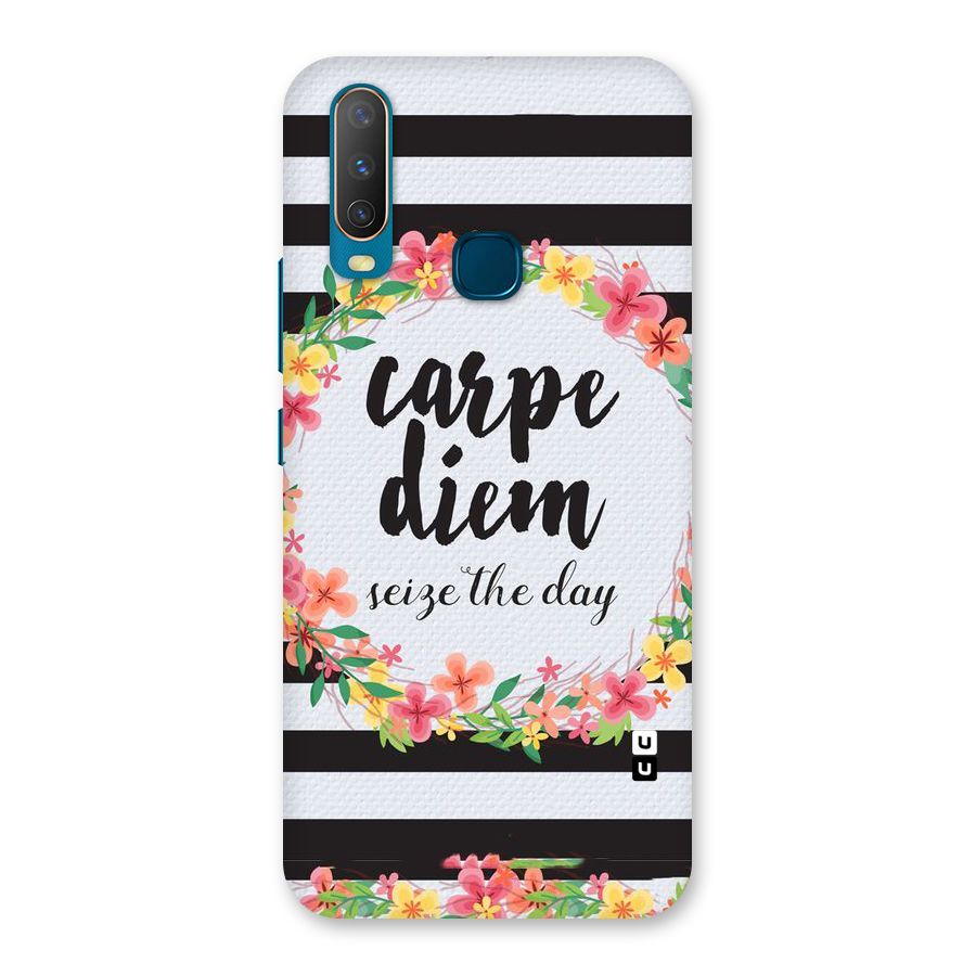 Floral Seize The Day Back Case for Vivo Y17