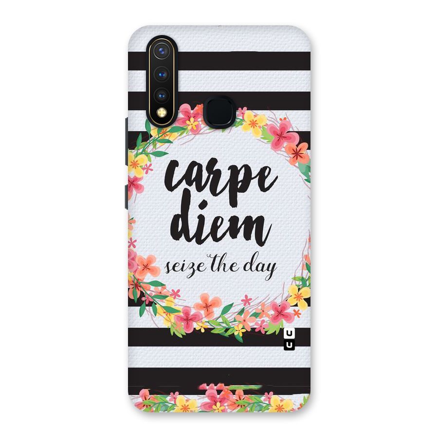 Floral Seize The Day Back Case for Vivo Y19