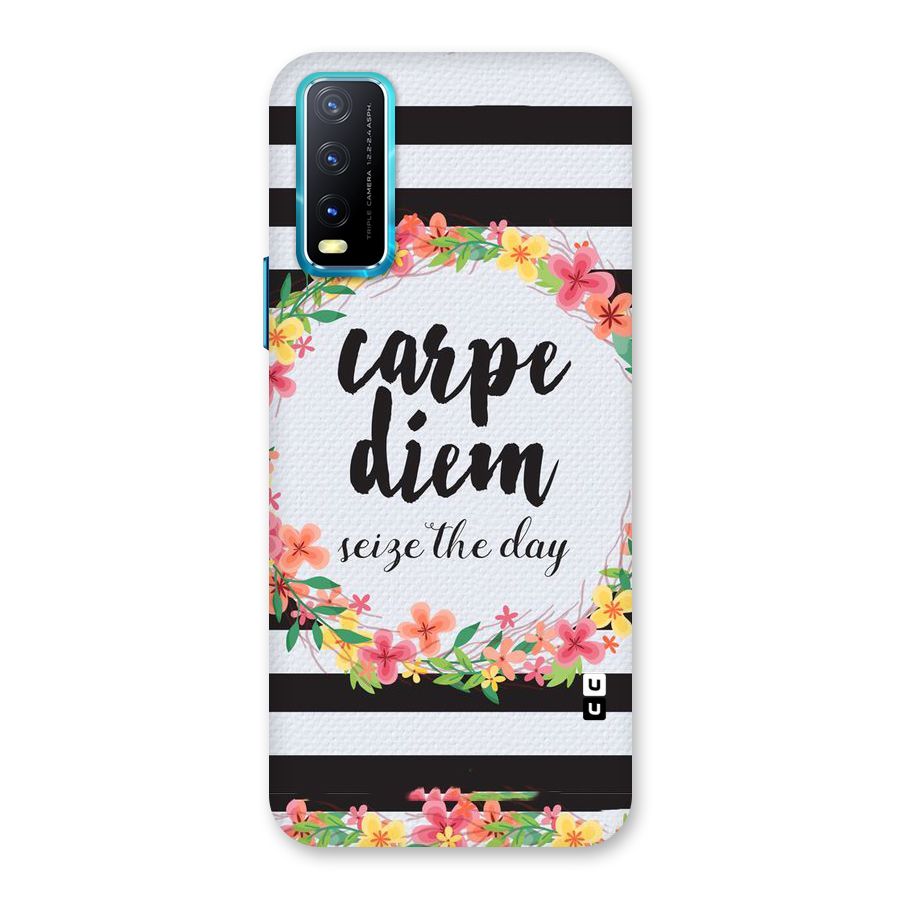 Floral Seize The Day Back Case for Vivo Y20