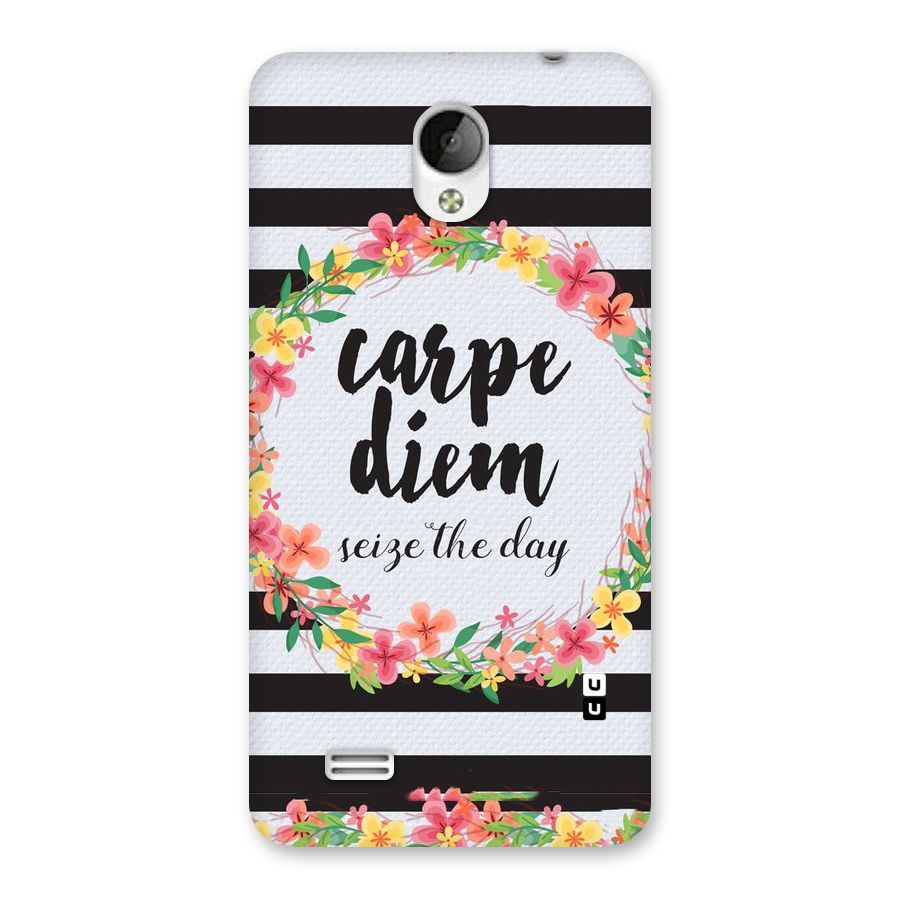 Floral Seize The Day Back Case for Vivo Y21