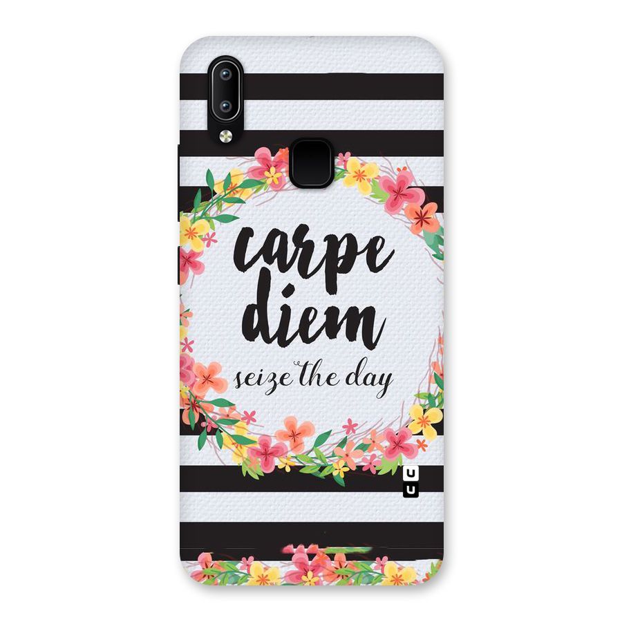 Floral Seize The Day Back Case for Vivo Y93
