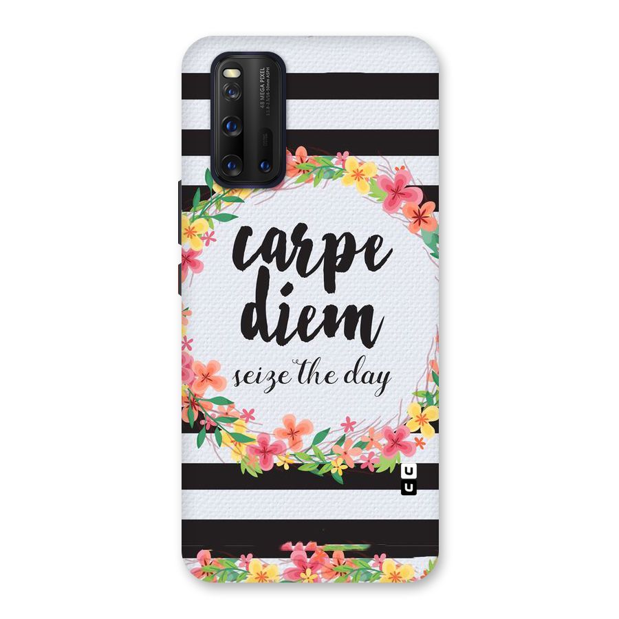 Floral Seize The Day Back Case for Vivo iQOO 3