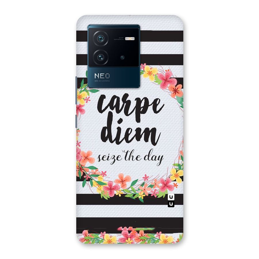 Floral Seize The Day Back Case for Vivo iQOO Neo 6 5G
