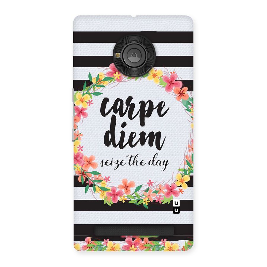 Floral Seize The Day Back Case for Yu Yunique