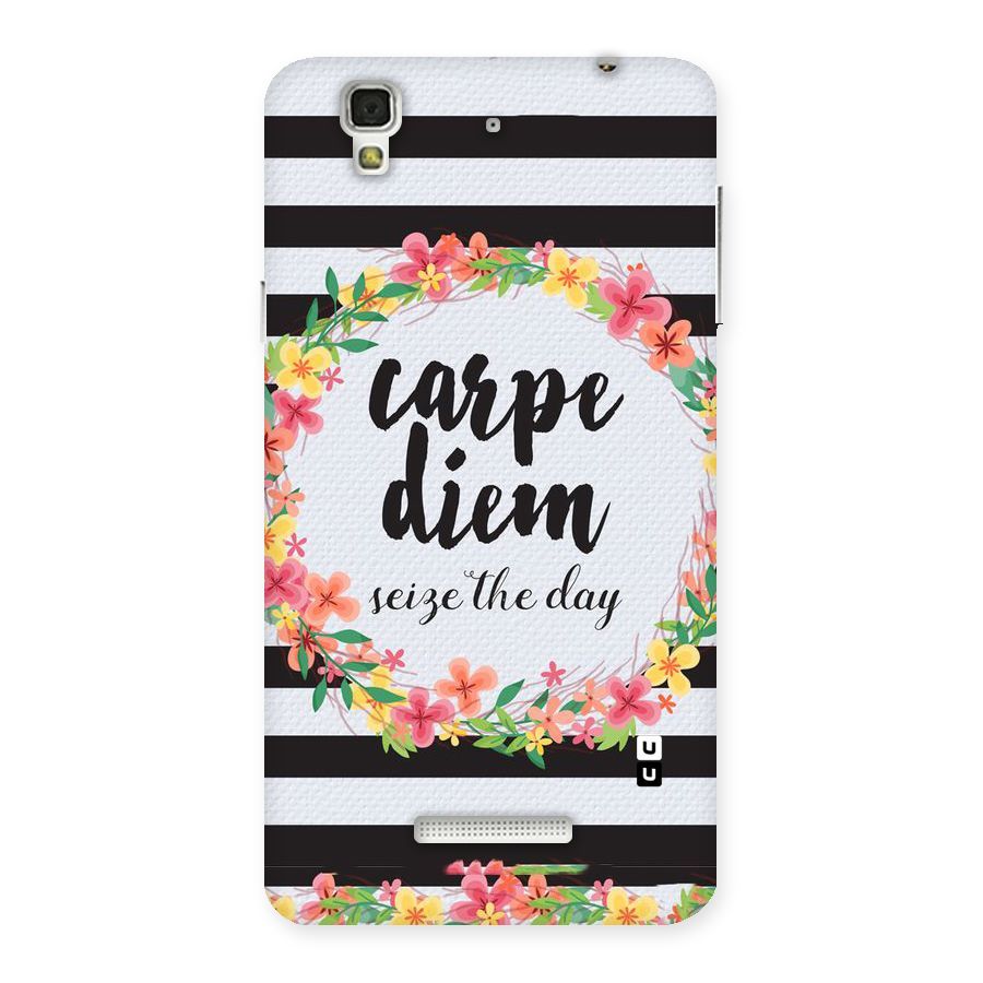 Floral Seize The Day Back Case for Yu Yureka