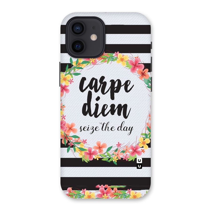 Floral Seize The Day Back Case for iPhone 12