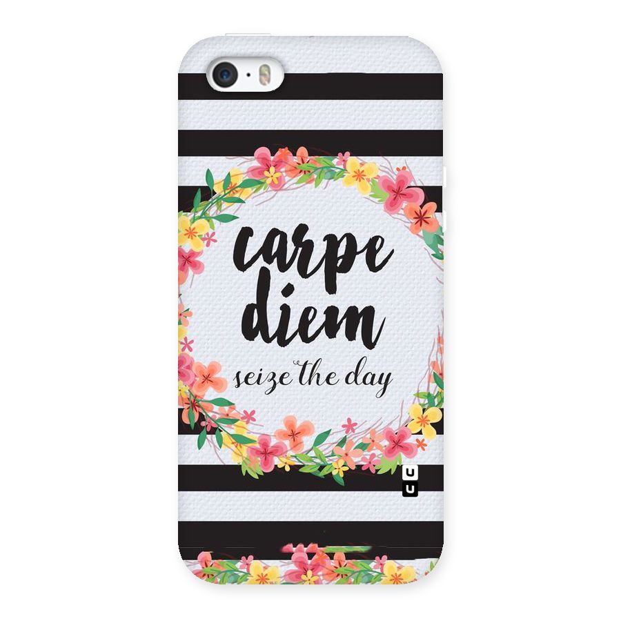 Floral Seize The Day Back Case for iPhone 5 5S