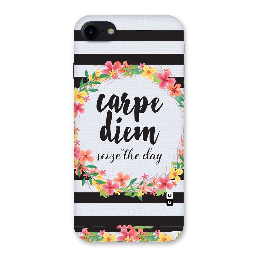 Floral Seize The Day Back Case for iPhone SE 2020