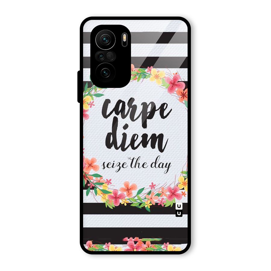 Floral Seize The Day Glass Back Case for Mi 11x