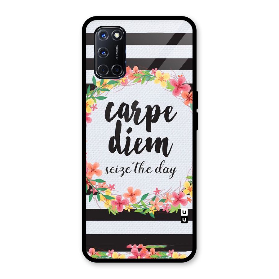 Floral Seize The Day Glass Back Case for Oppo A52