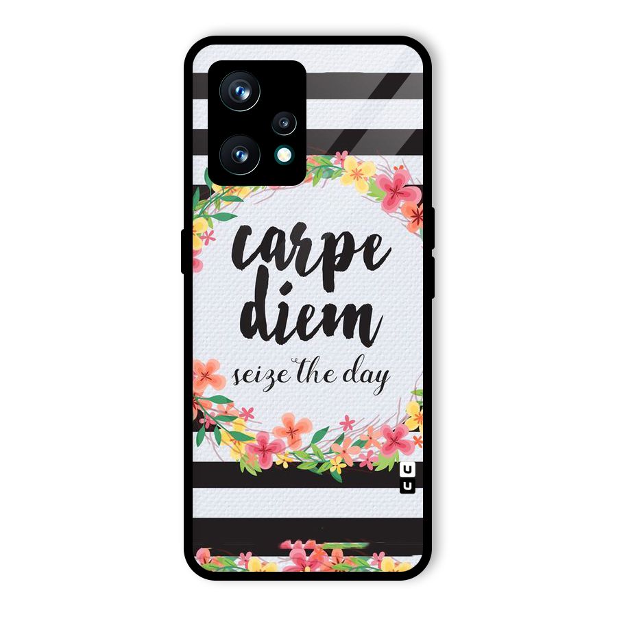 Floral Seize The Day Glass Back Case for Realme 9 Pro Plus 5G