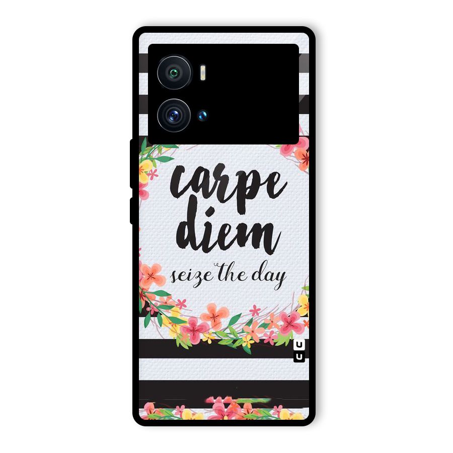 Floral Seize The Day Glass Back Case for Vivo iQOO 9 Pro
