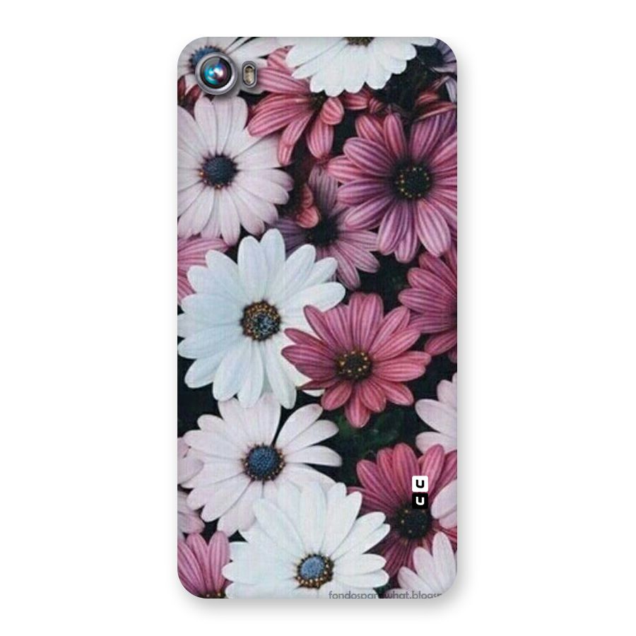 Floral Shades Pink Back Case for Micromax Canvas Fire 4 A107