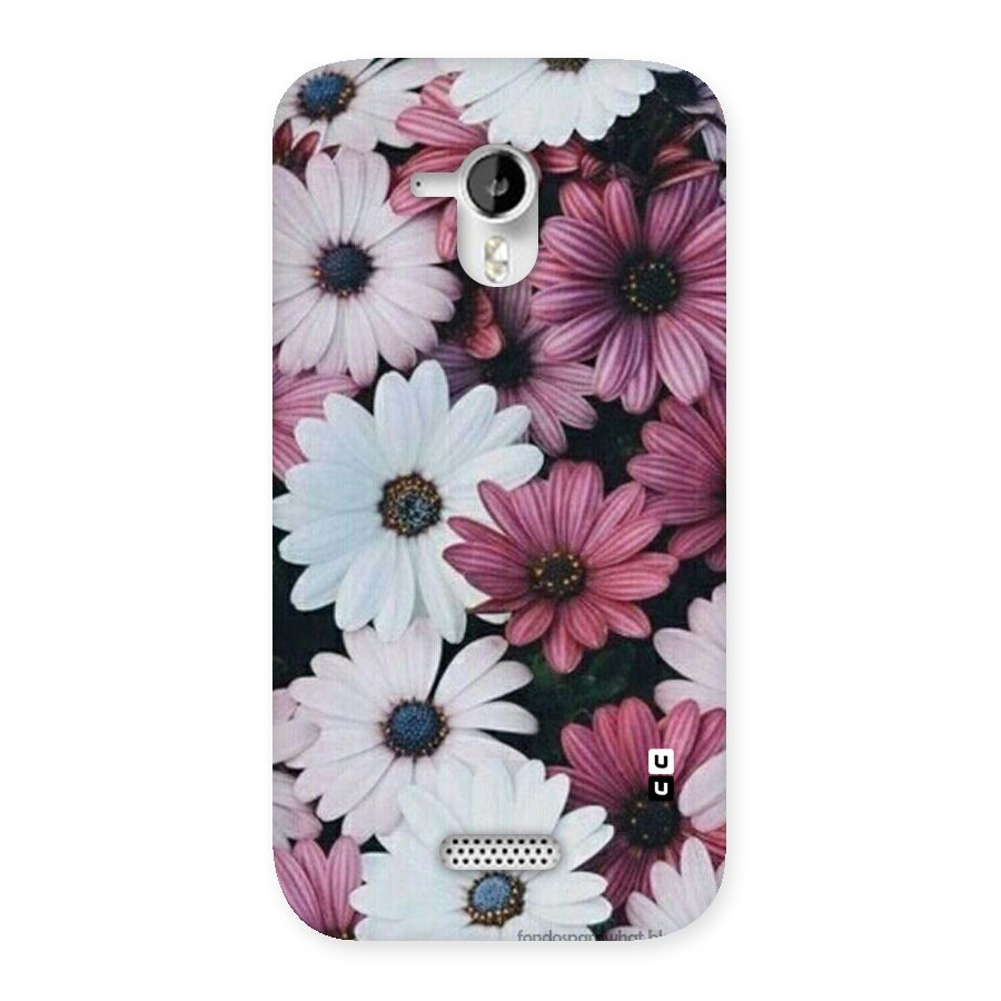 Floral Shades Pink Back Case for Micromax Canvas HD A116