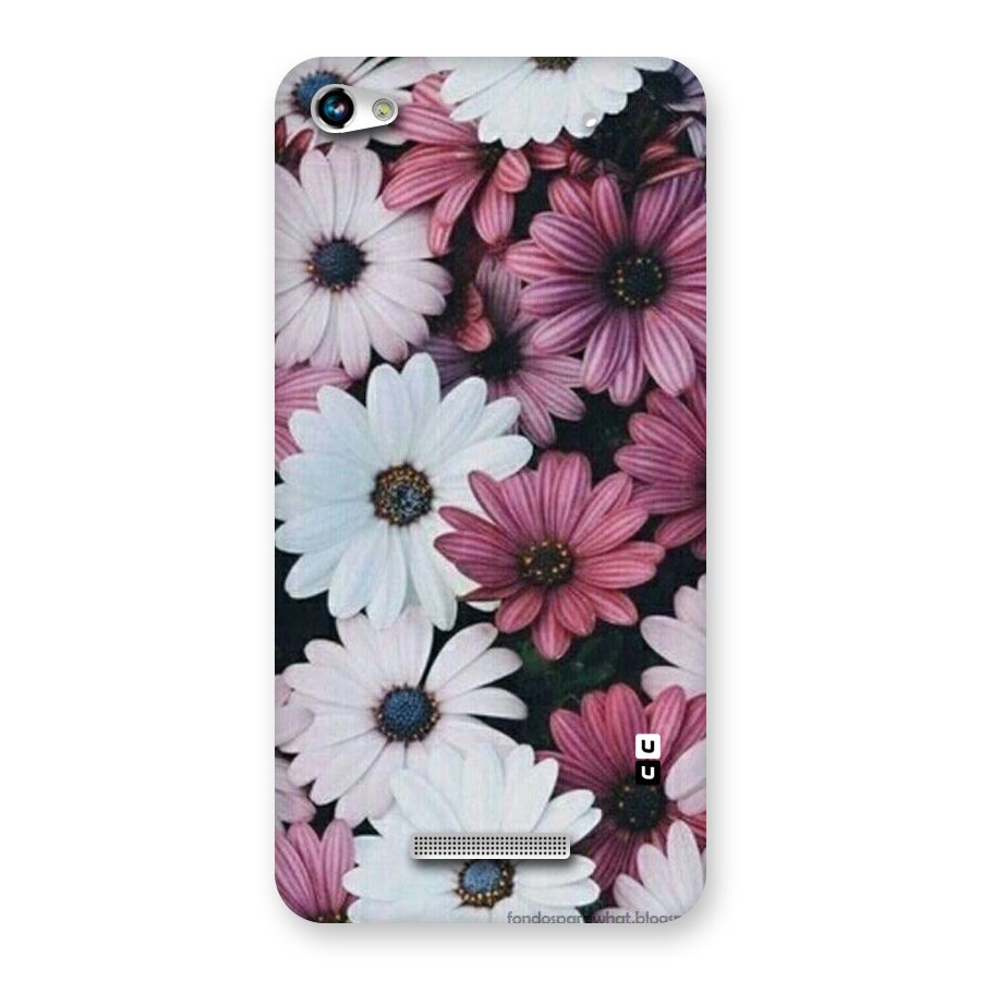 Floral Shades Pink Back Case for Micromax Hue 2