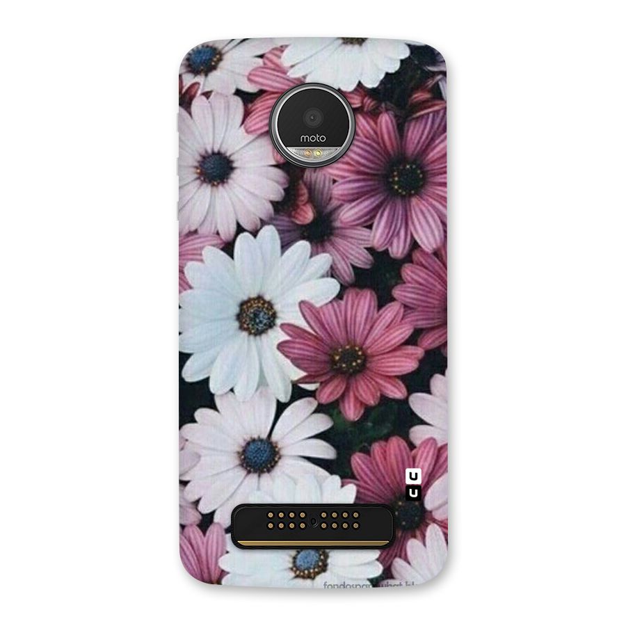 Floral Shades Pink Back Case for Moto Z Play