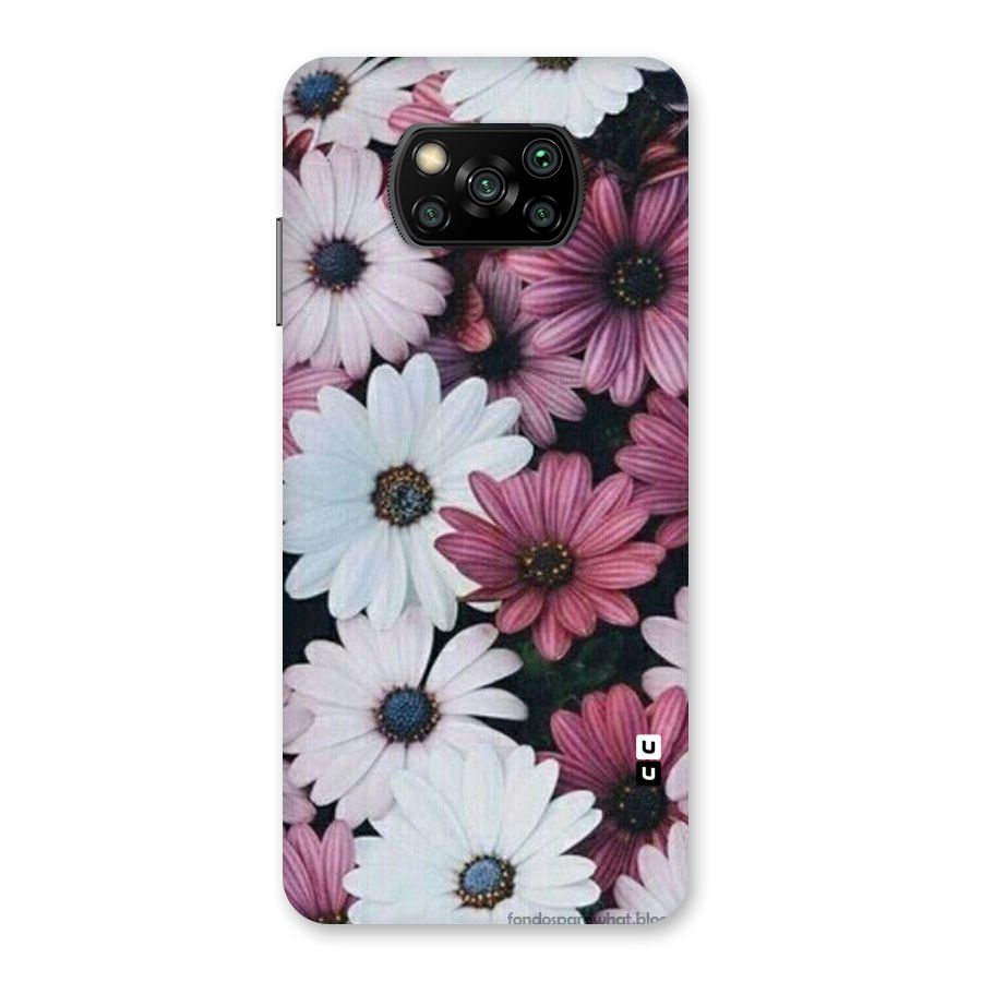 Floral Shades Pink Back Case for Poco X3