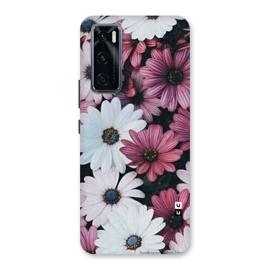 Floral Shades Pink Back Case for Vivo V20 SE