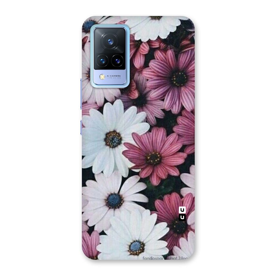 Floral Shades Pink Back Case for Vivo V21 5G