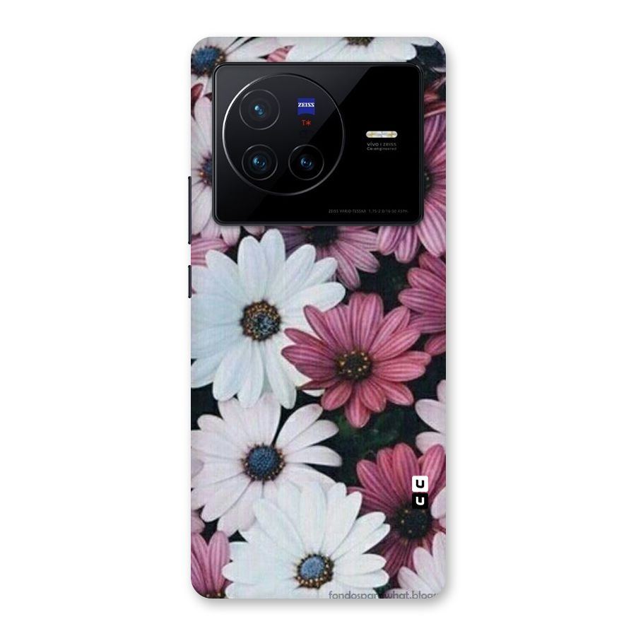 Floral Shades Pink Back Case for Vivo X80