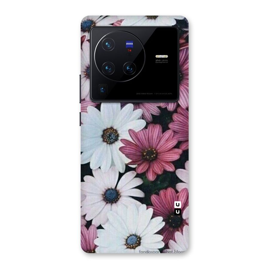 Floral Shades Pink Back Case for Vivo X80 Pro