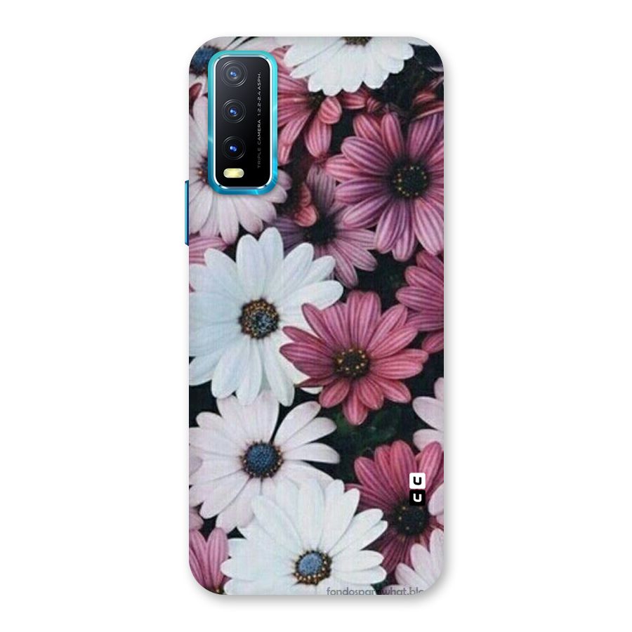 Floral Shades Pink Back Case for Vivo Y20G