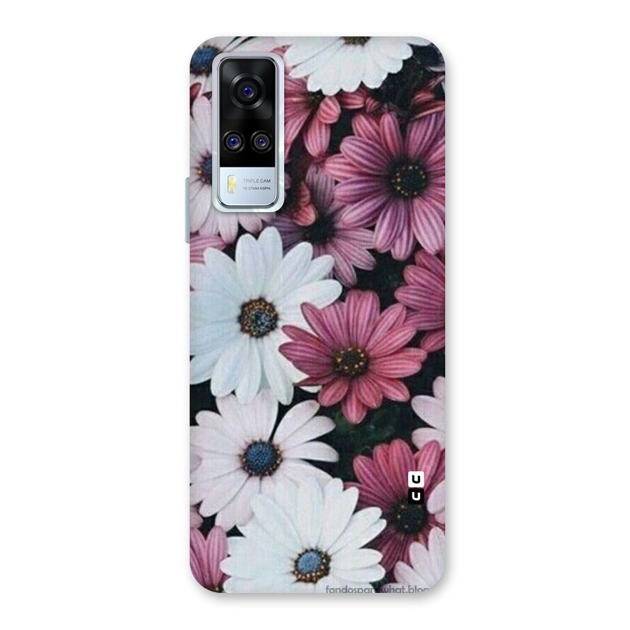 Floral Shades Pink Back Case for Vivo Y51A