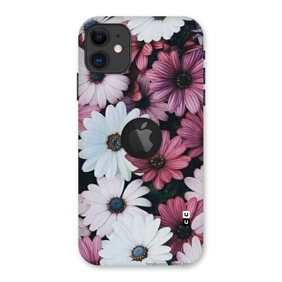 Floral Shades Pink Back Case for iPhone 11 Logo Cut