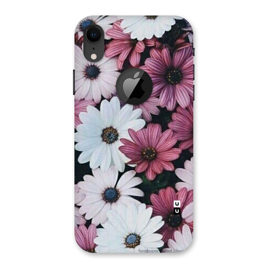Floral Shades Pink Back Case for iPhone XR Logo Cut