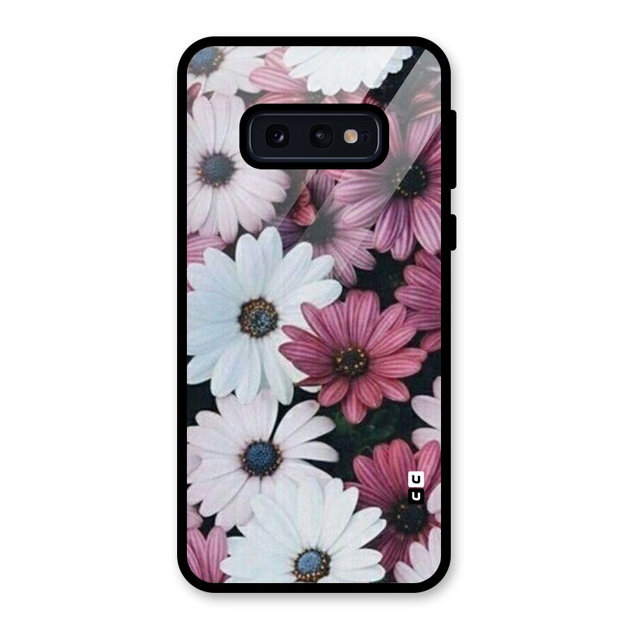Floral Shades Pink Glass Back Case for Galaxy S10e
