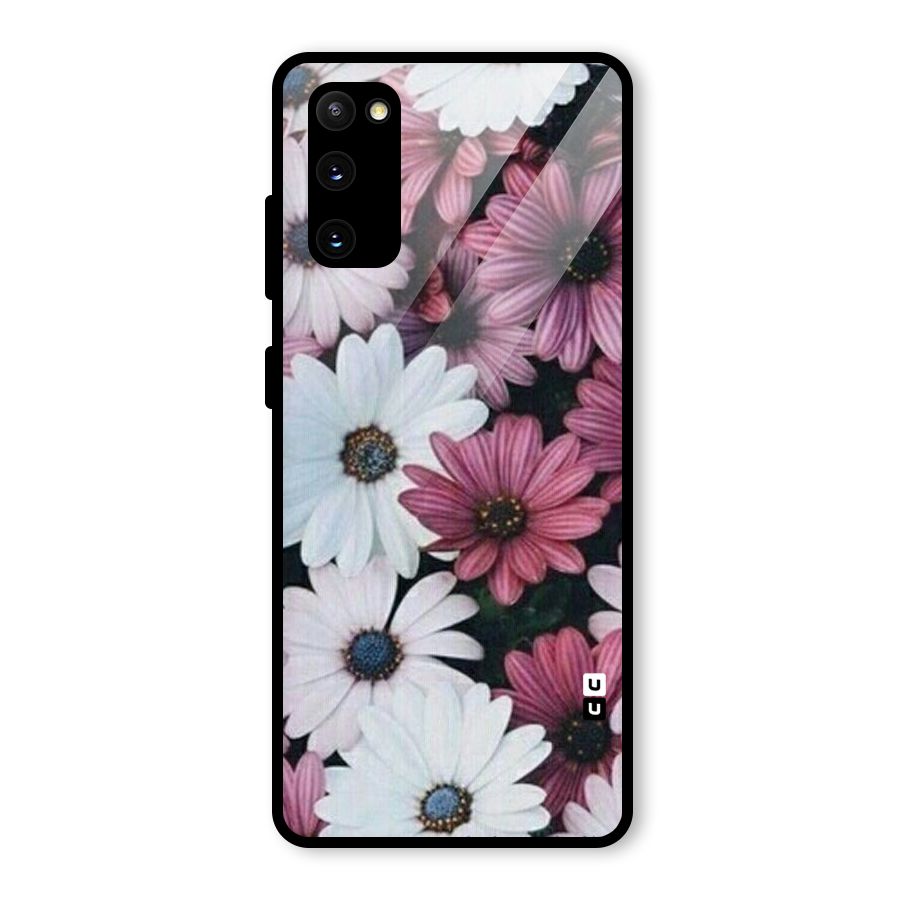 Floral Shades Pink Glass Back Case for Galaxy S20 FE