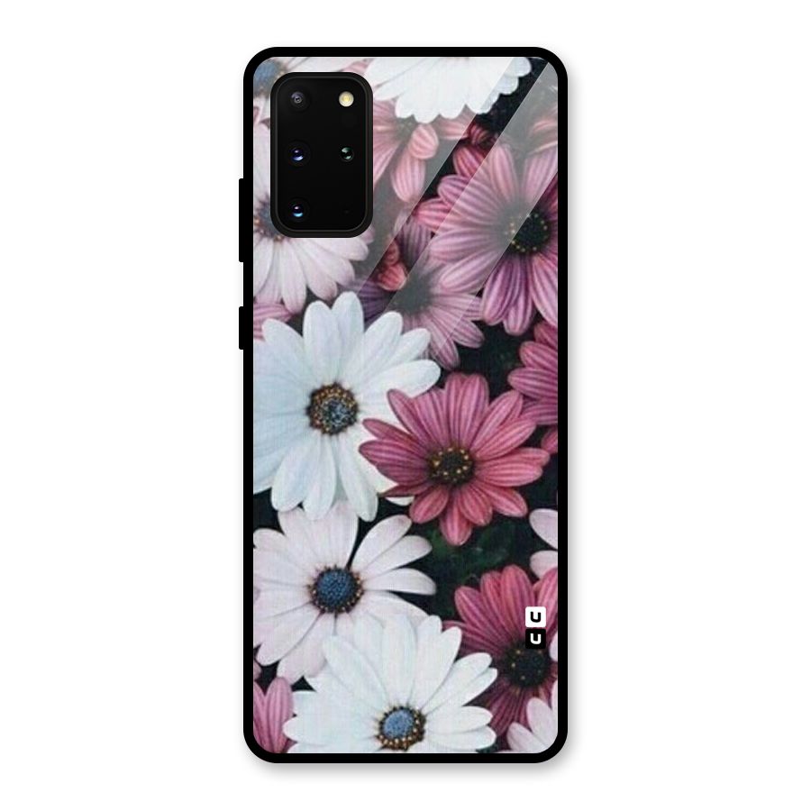 Floral Shades Pink Glass Back Case for Galaxy S20 Plus
