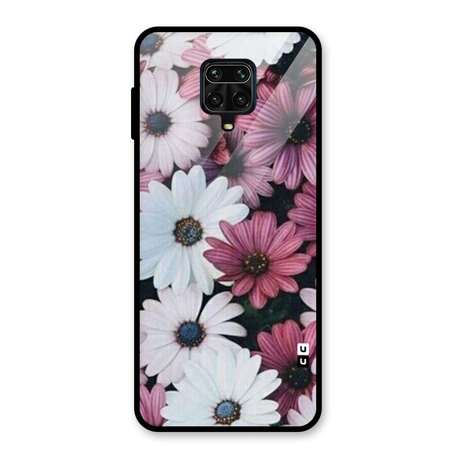 Floral Shades Pink Glass Back Case for Poco M2 Pro