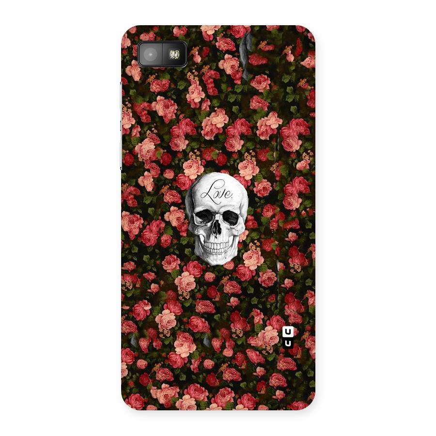 Floral Skull Love Back Case for Blackberry Z10