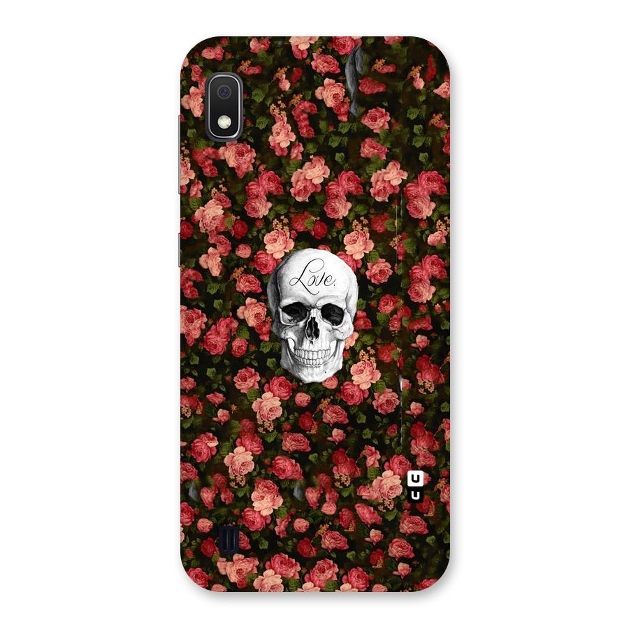 Floral Skull Love Back Case for Galaxy A10