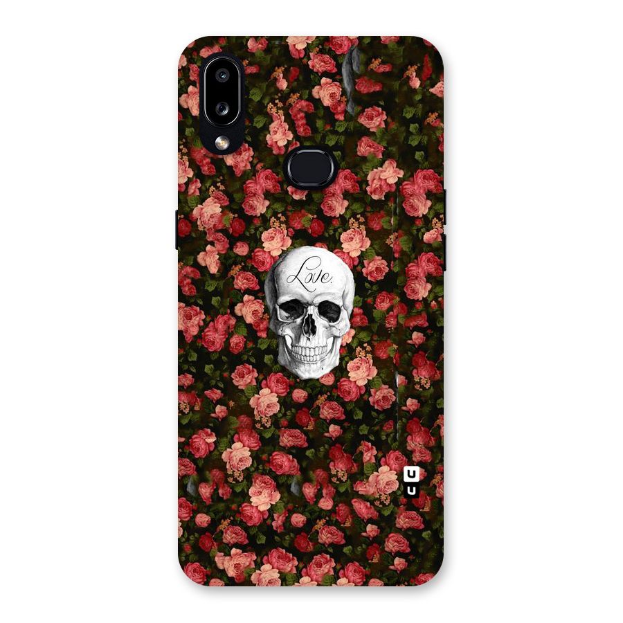 Floral Skull Love Back Case for Galaxy A10s