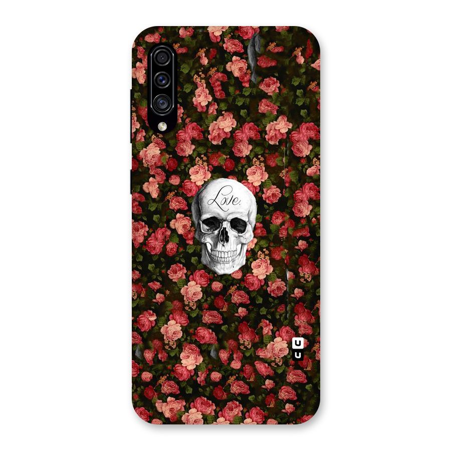 Floral Skull Love Back Case for Galaxy A30s