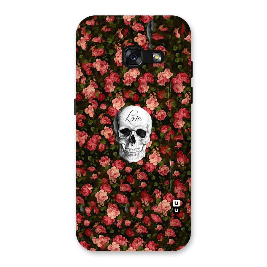 Floral Skull Love Back Case for Galaxy A3 (2017)