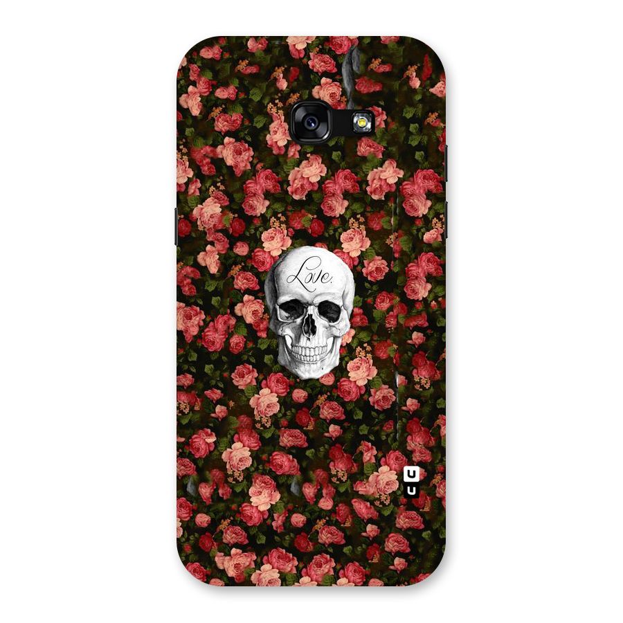 Floral Skull Love Back Case for Galaxy A5 2017
