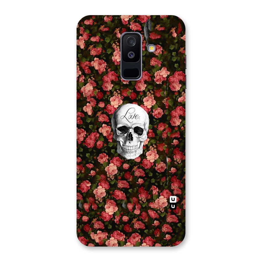 Floral Skull Love Back Case for Galaxy A6 Plus