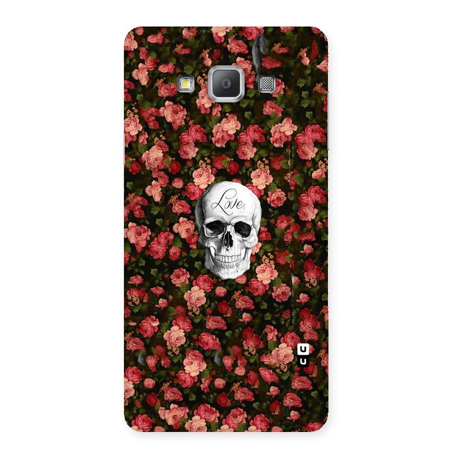 Floral Skull Love Back Case for Galaxy A7