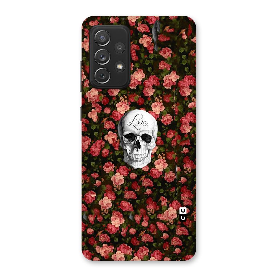 Floral Skull Love Back Case for Galaxy A72