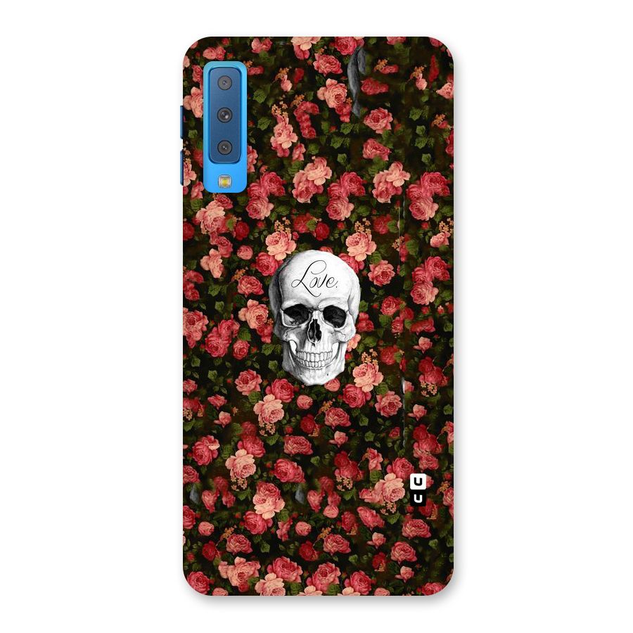 Floral Skull Love Back Case for Galaxy A7 (2018)