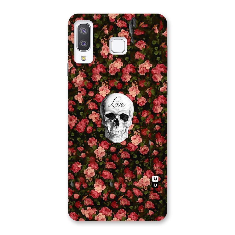 Floral Skull Love Back Case for Galaxy A8 Star