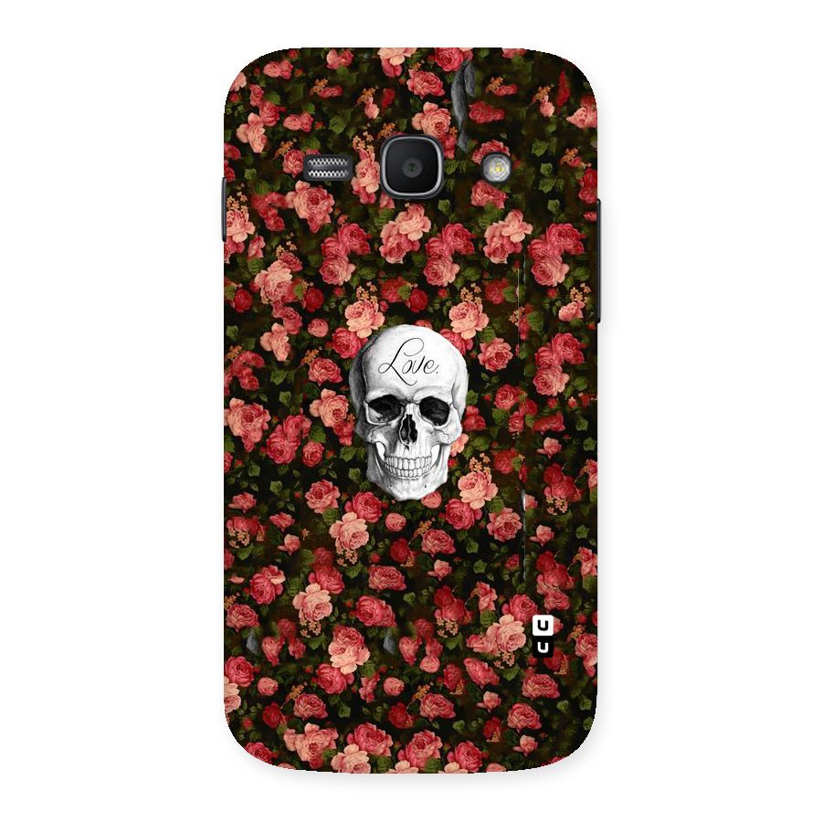 Floral Skull Love Back Case for Galaxy Ace 3