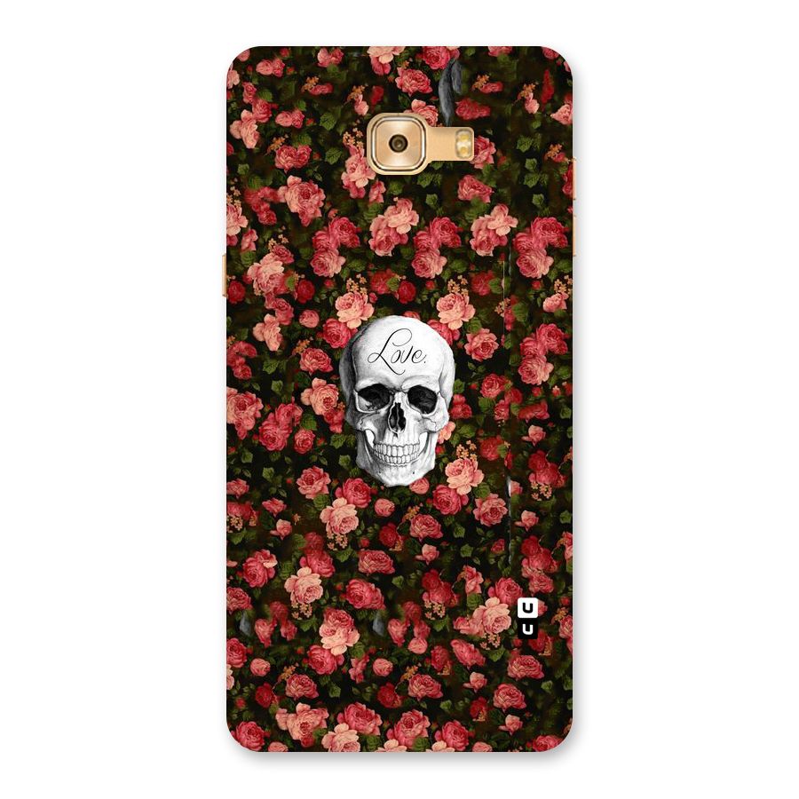 Floral Skull Love Back Case for Galaxy C9 Pro